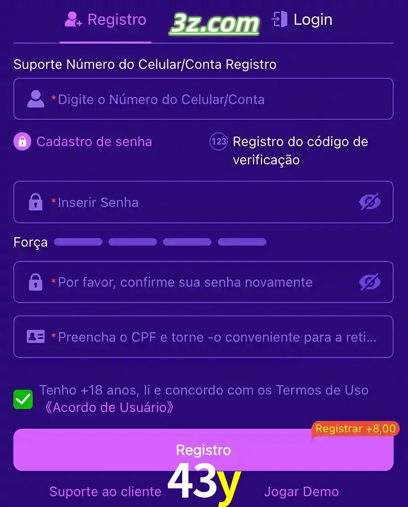 bonus de cadastro imediato